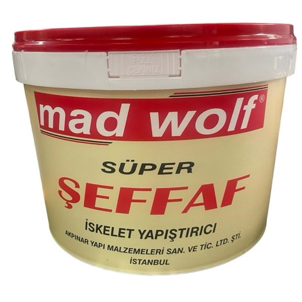 Madwolf 3 KG İskelet Tutkalı Şeffaf Tutkal Ahşap Yapıştırıcı Tutkalı