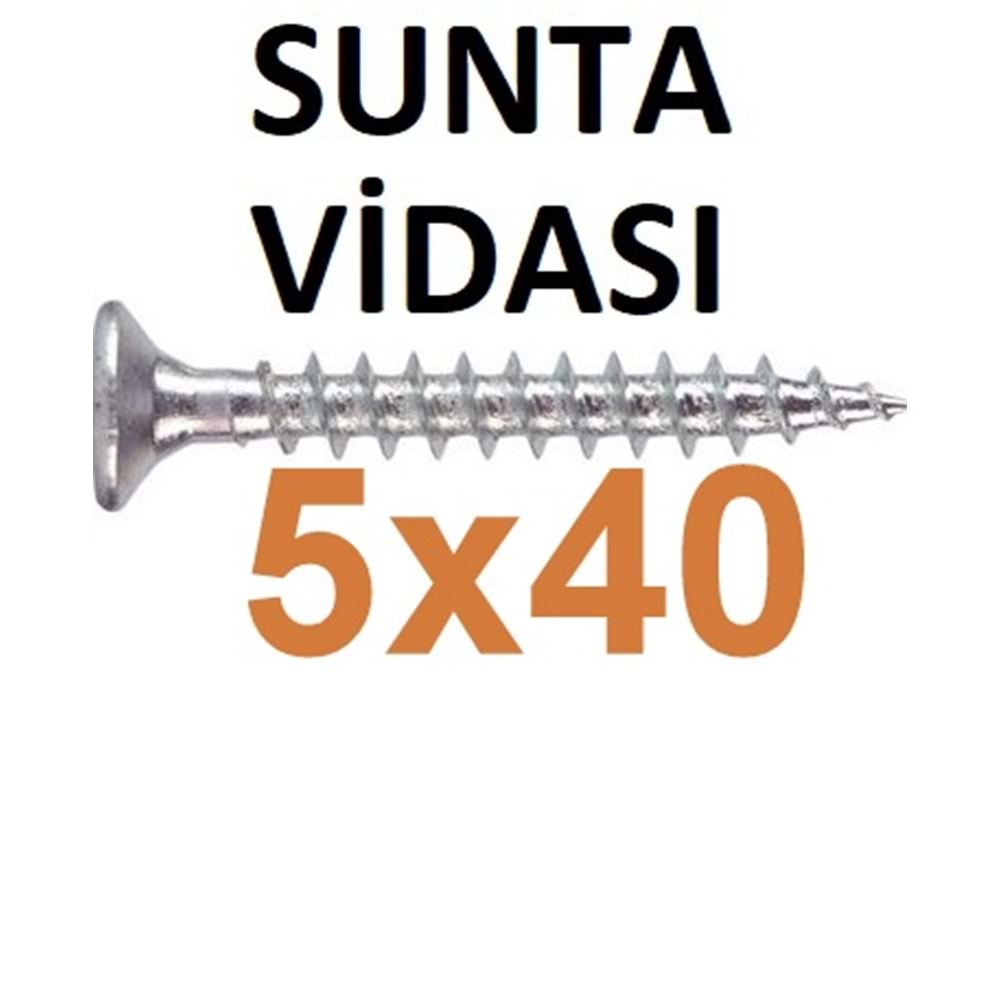 (SAYILAN) 5X40 SUNTA VİDASI 1 ADET