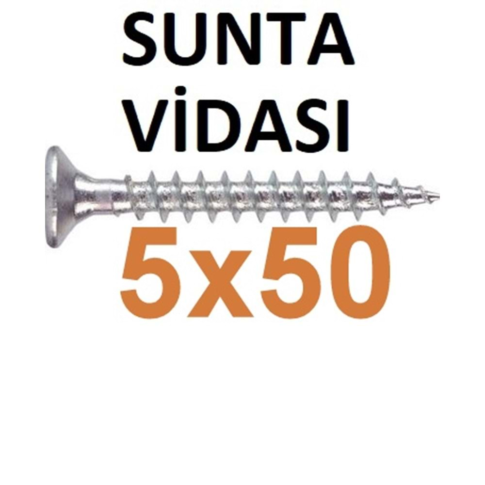 (SAYILAN) 5X50 SUNTA VİDASI 1 ADET