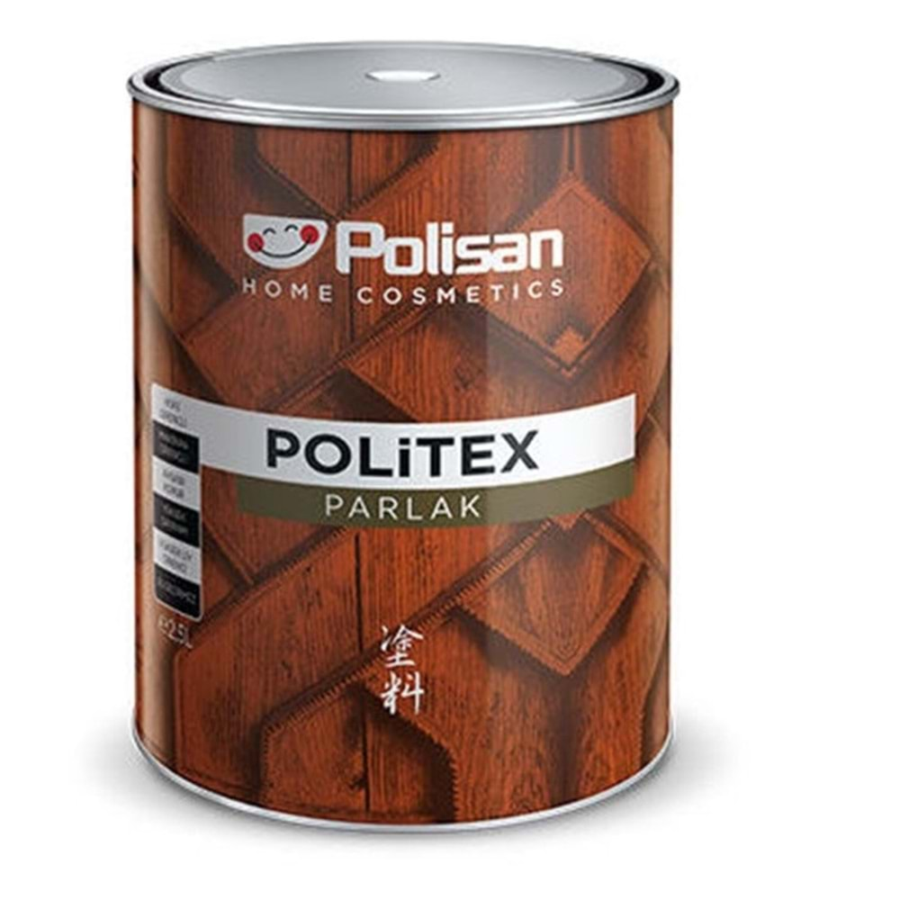 Polisan Vernikli 2,5 LT Ceviz Politex Parlak Ahşap Koruyucu